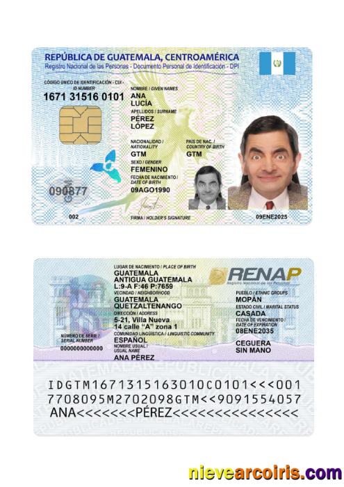Guatemala ID card 2025-present